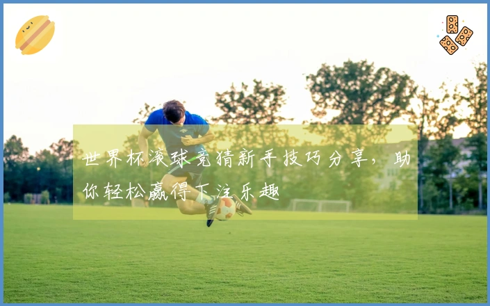 世界杯滚球竞猜新手技巧分享，助你轻松赢得下注乐趣